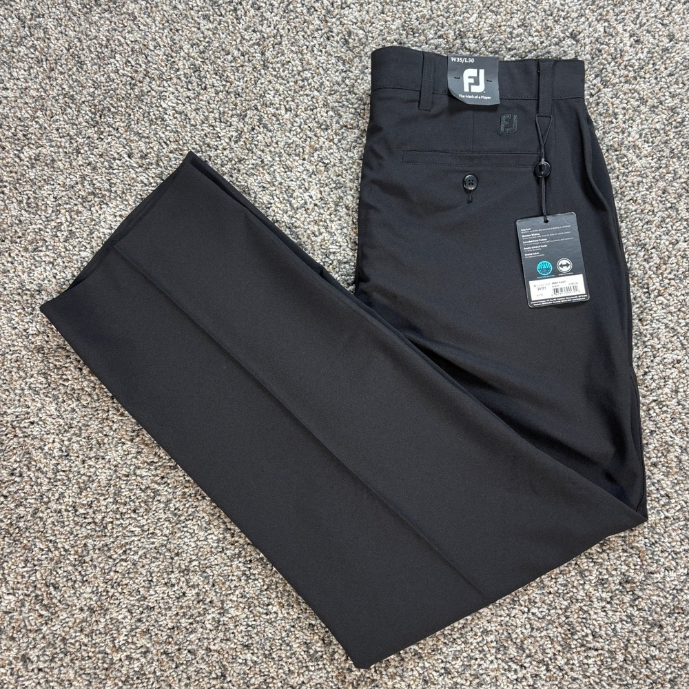 FootJoy Men's 35x30 Performance Golf Pants Black Stretch 24101 New